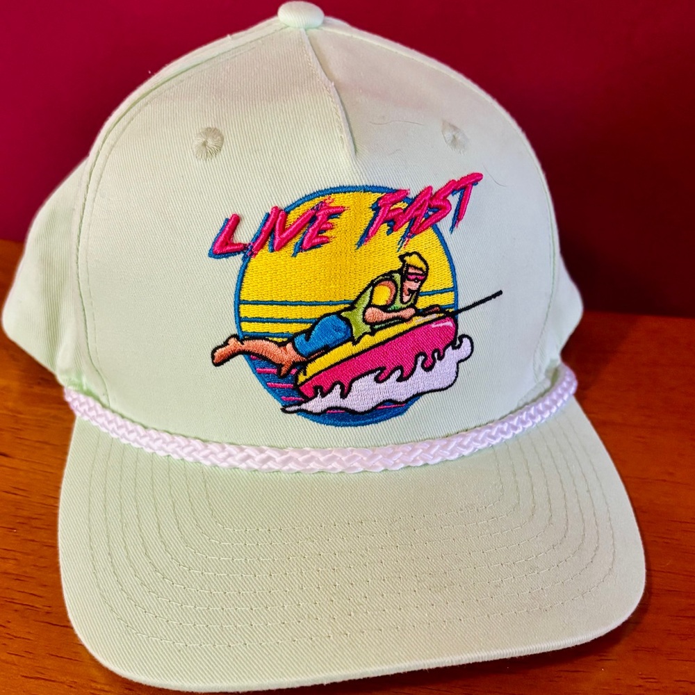 RSVLTS The Roosevelts LIVE FAST Dare Mighty Things Snapback Hat Water Tubing